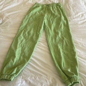 Green Rosa Brandy Melville Sweatpants